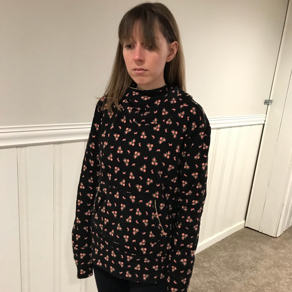 Super cute Modcloth - ✝️❤️⚓️ Floral Hoodie